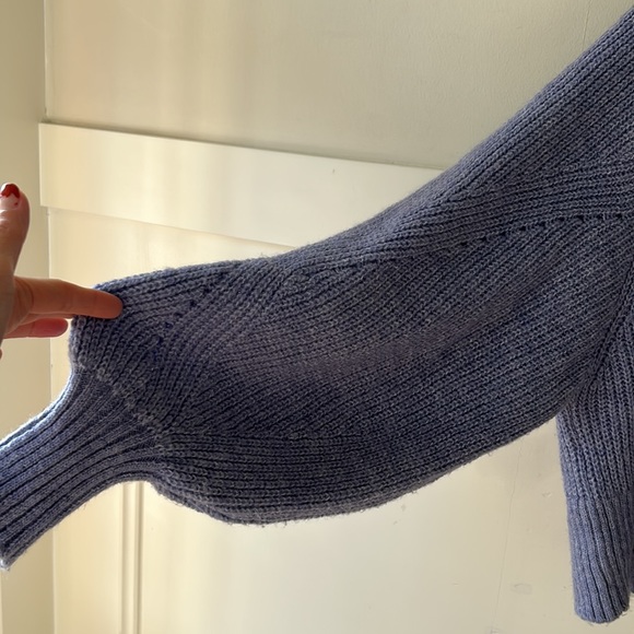 Topshop ballon sleeve crop cardigan sweater size M - Picture 3 of 6